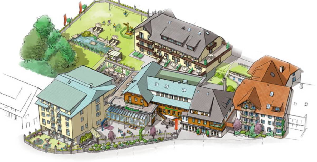 Lageplan vom Hotel Engel Todtnauberg